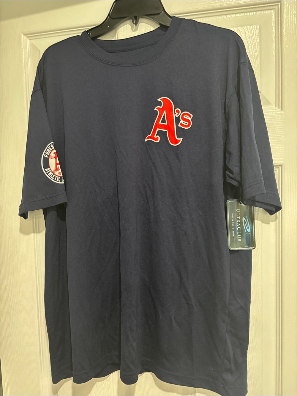 Oakland A's Navy Short-Sleeve Logo T-Shirt